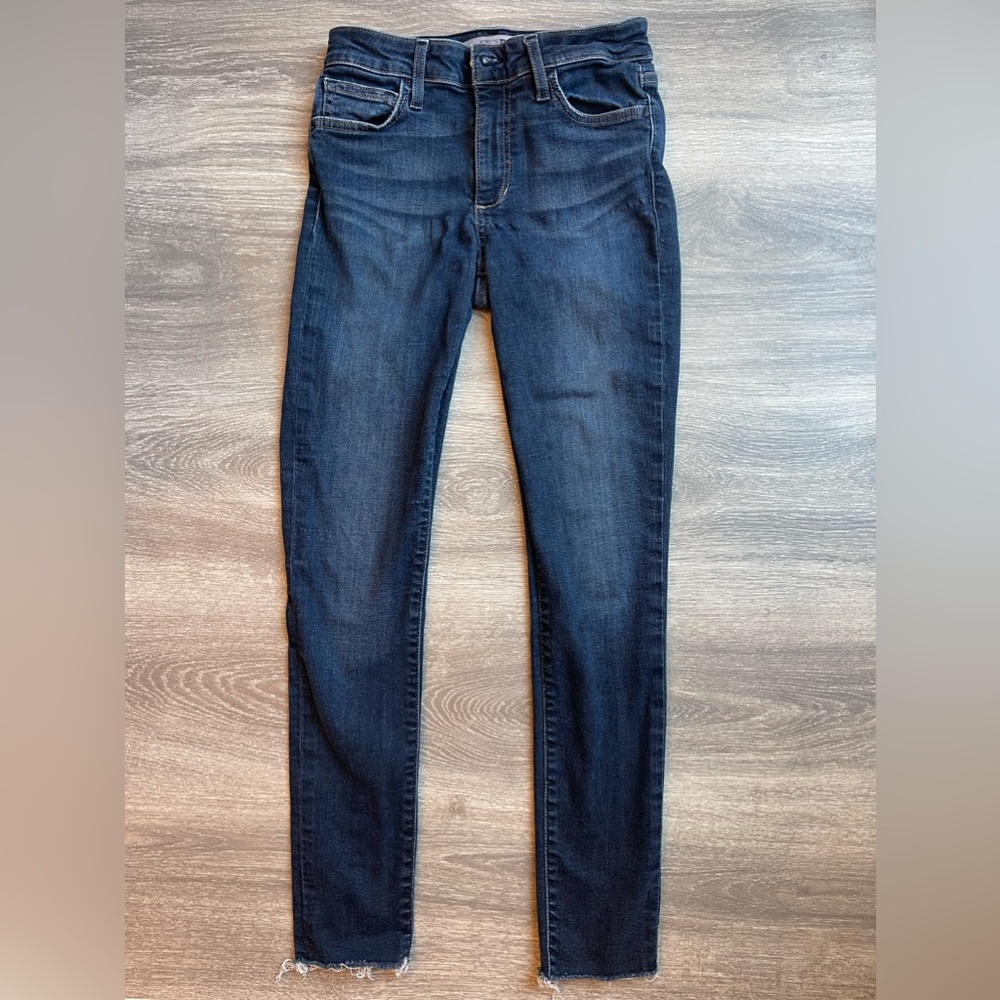 Joe's Jeans Raw Hem Denim, dark blue